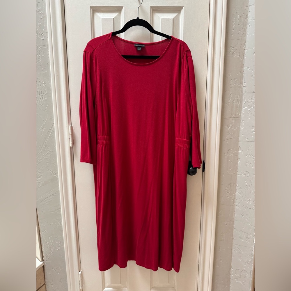 J. Jill Wearever Collection 2X Dress, Red